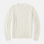 Classic Crew Neck Men's Sweater in Cotton-Blend – Casual Wear, Everyday Comfort