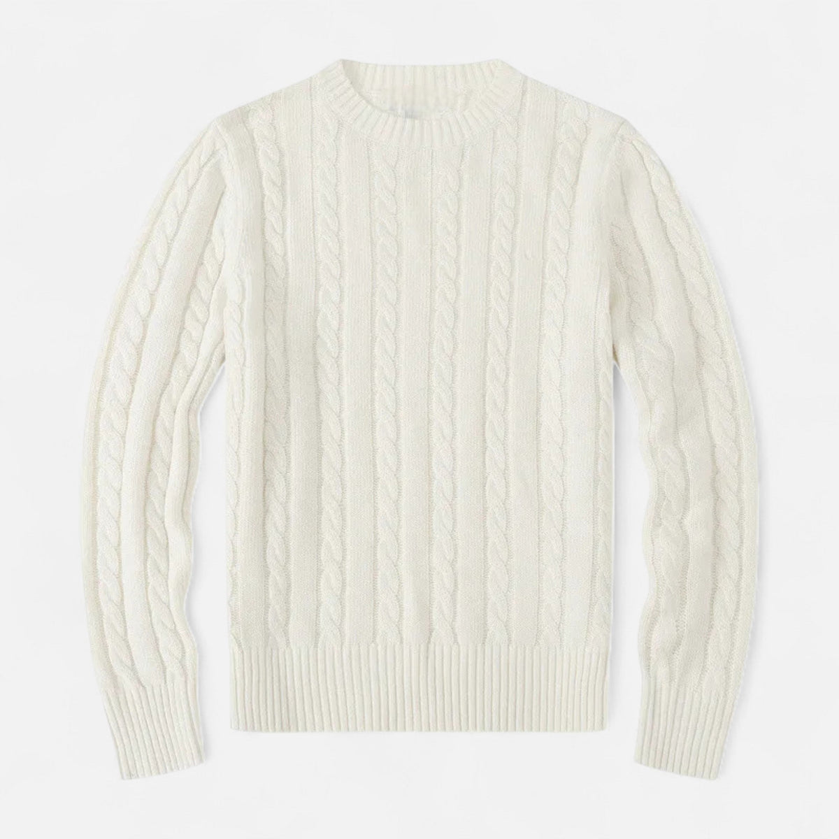 Classic Crew Neck Men's Sweater in Cotton-Blend – Casual Wear, Everyday Comfort