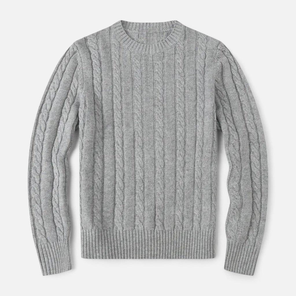 Classic Crew Neck Men's Sweater in Cotton-Blend – Casual Wear, Everyday Comfort