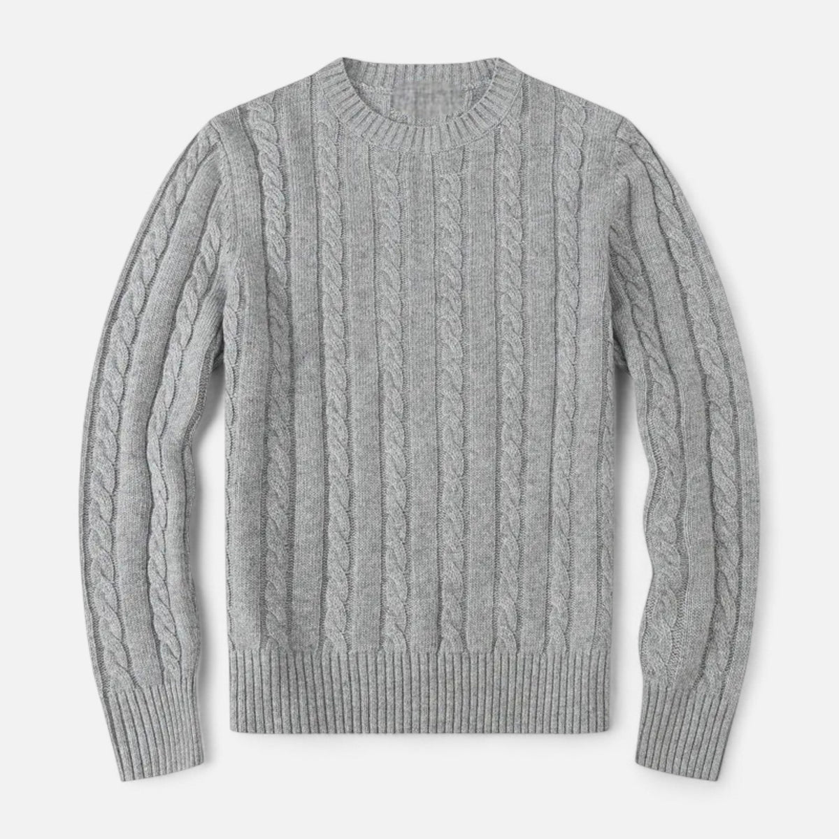 Classic Crew Neck Men's Sweater in Cotton-Blend – Casual Wear, Everyday Comfort