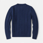 Classic Crew Neck Men's Sweater in Cotton-Blend – Casual Wear, Everyday Comfort