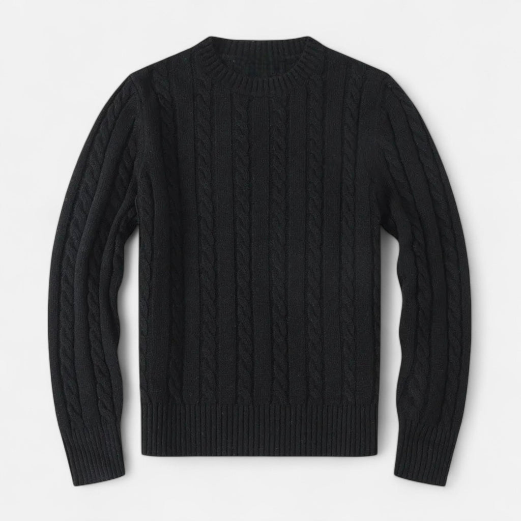 Classic Crew Neck Men's Sweater in Cotton-Blend – Casual Wear, Everyday Comfort