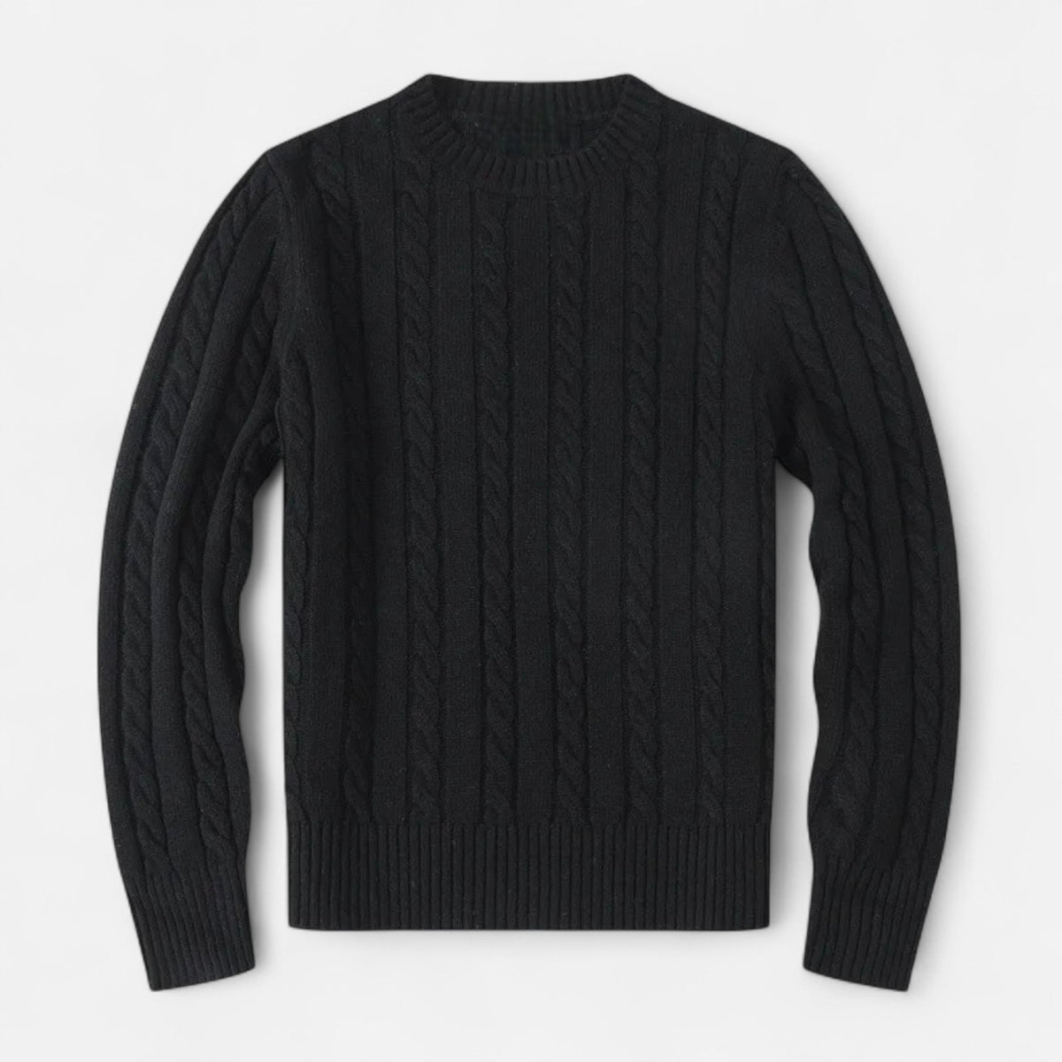 Classic Crew Neck Men's Sweater in Cotton-Blend – Casual Wear, Everyday Comfort