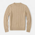 Classic Crew Neck Men's Sweater in Cotton-Blend – Casual Wear, Everyday Comfort
