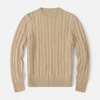Classic Crew Neck Men's Sweater in Cotton-Blend – Casual Wear, Everyday Comfort