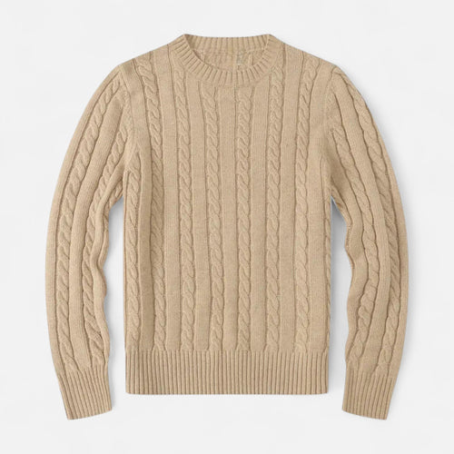 Classic Crew Neck Men's Sweater in Cotton-Blend – Casual Wear, Everyday Comfort