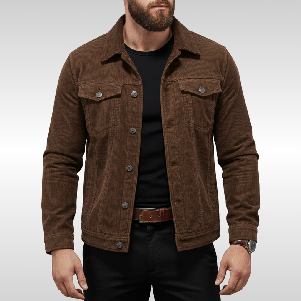 Classic Men's Corduroy Jacket with Modern Comfort – Casual Wear, Everyday Style