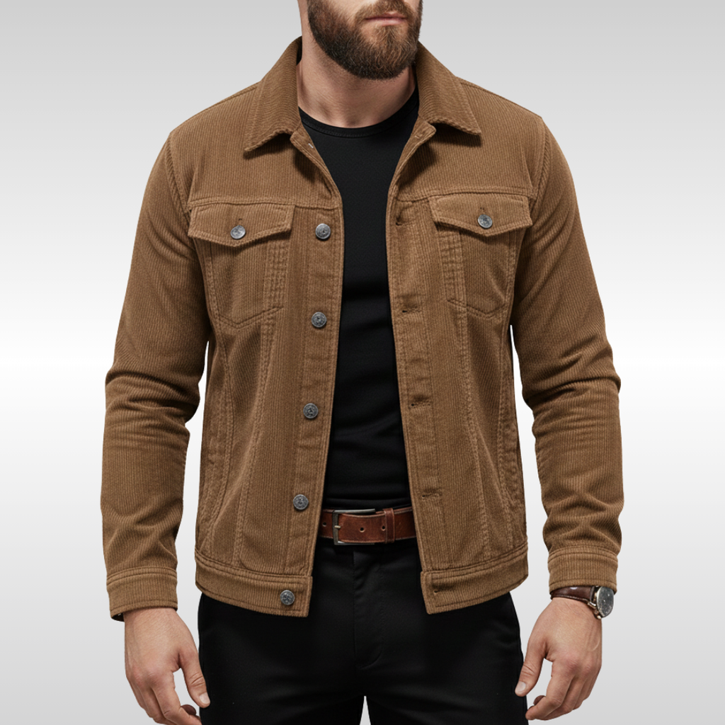 Classic Men's Corduroy Jacket with Modern Comfort – Casual Wear, Everyday Style