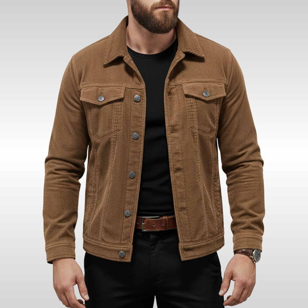 Classic Men's Corduroy Jacket with Modern Comfort – Casual Wear, Everyday Style
