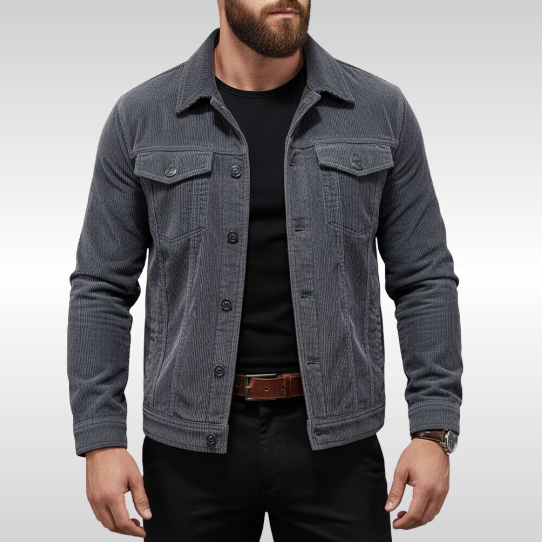 Classic Men's Corduroy Jacket with Modern Comfort – Casual Wear, Everyday Style