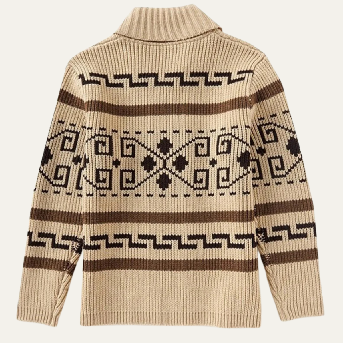 Classic Men's Shawl Collar Knit Cardigan – Casual Wear, Layering