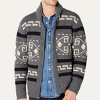 Classic Men's Shawl Collar Knit Cardigan – Casual Wear, Layering