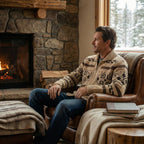 Classic Men's Shawl Collar Knit Cardigan – Casual Wear, Layering