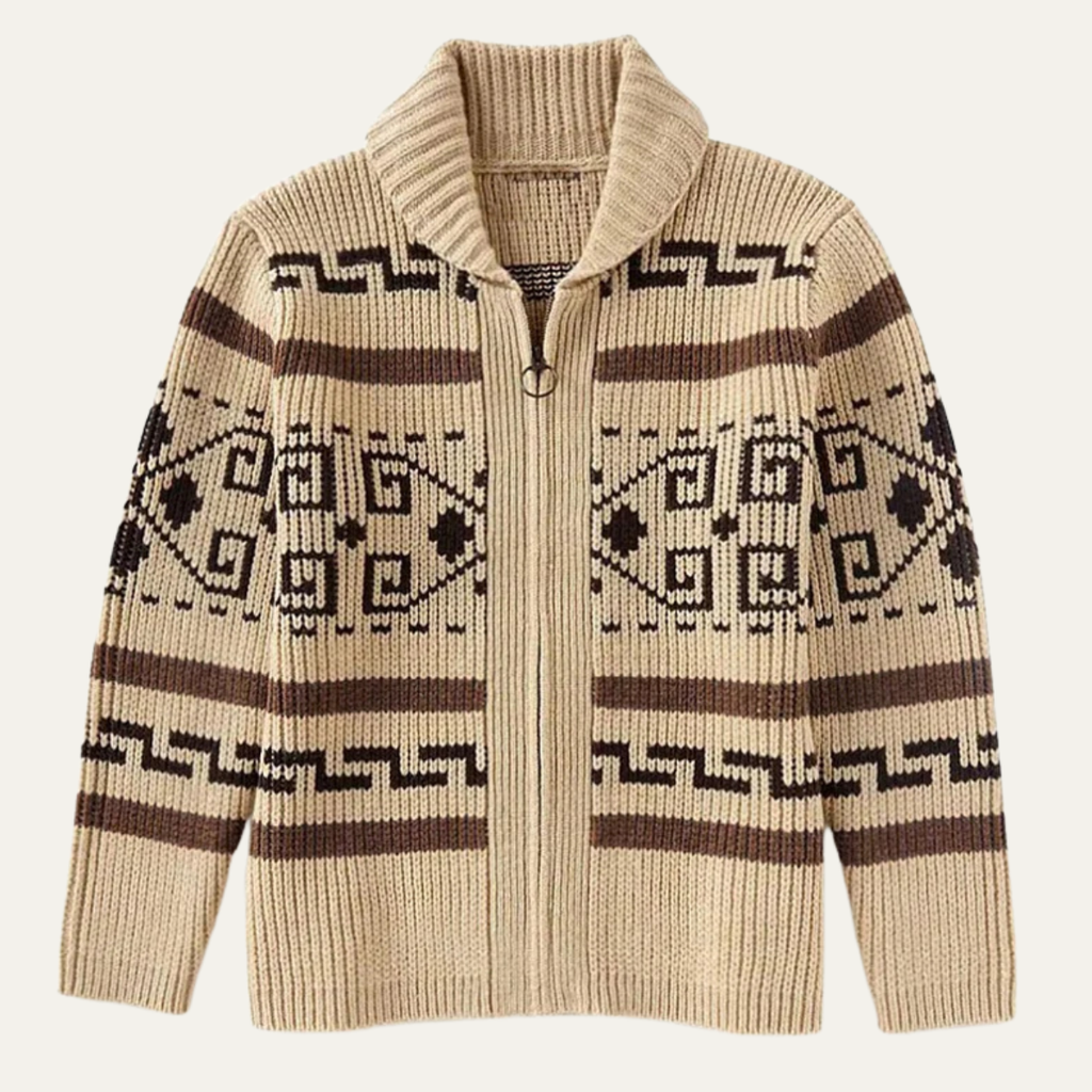 Classic Men's Shawl Collar Knit Cardigan – Casual Wear, Layering