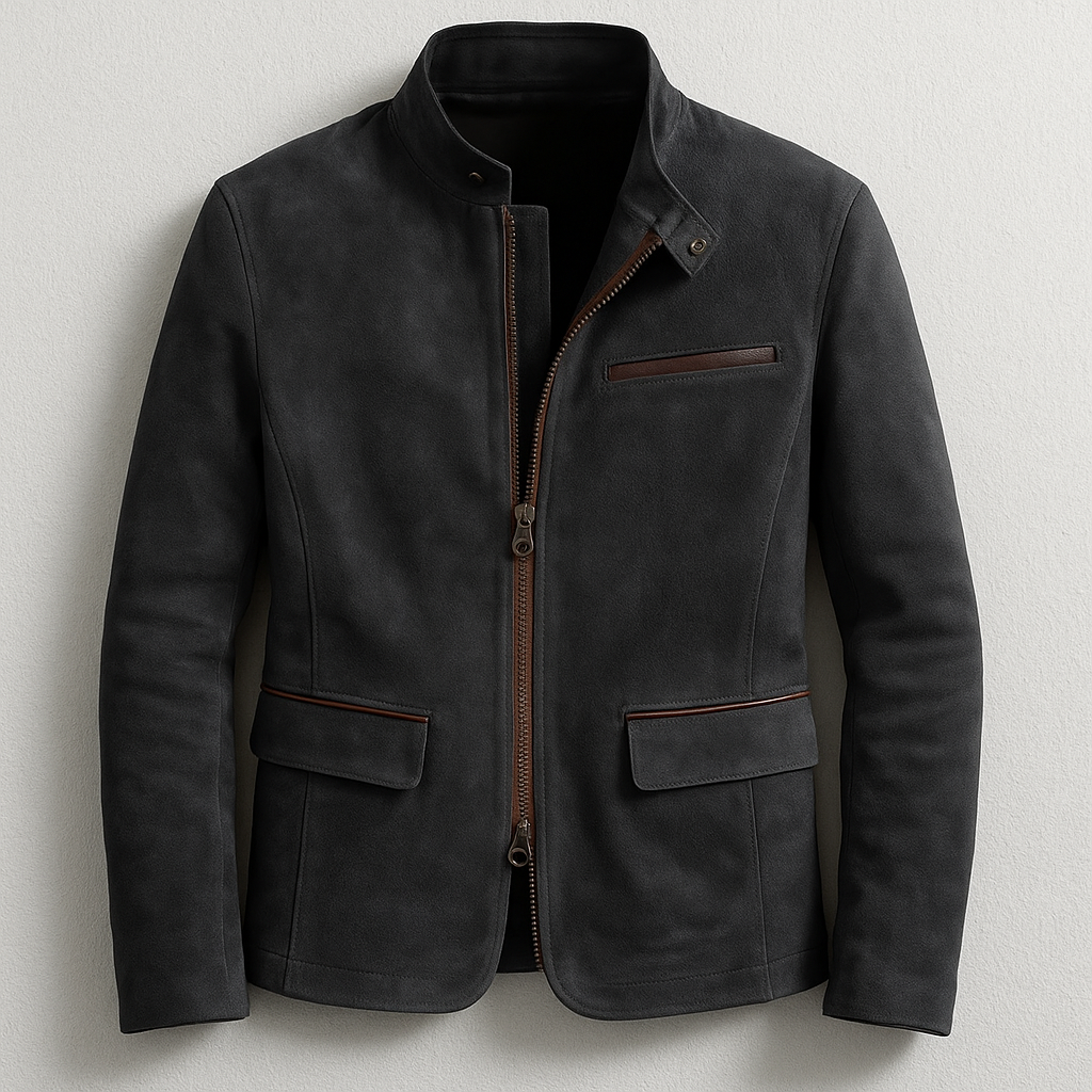 Classic Men's Zip Jacket with Tailored Fit – Casual Wear, All Seasons