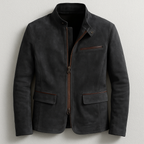 Classic Men's Zip Jacket with Tailored Fit – Casual Wear, All Seasons