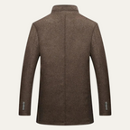 Classic Wool Blend Trench Coat for Men – Casual, Office