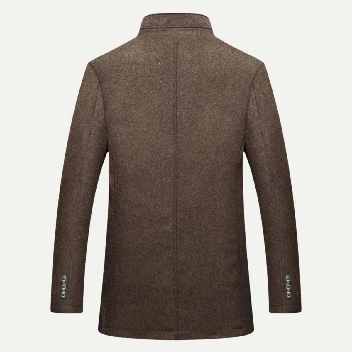 Classic Wool Blend Trench Coat for Men – Casual, Office