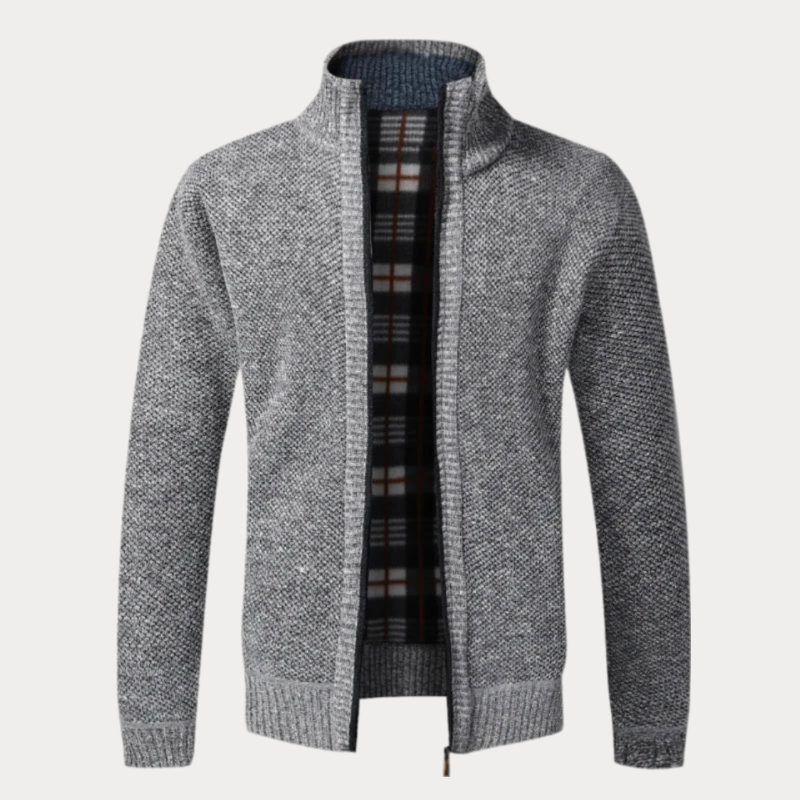 Classic Zip-Up Cardigan for Men – Casual Wear, Everyday Comfort