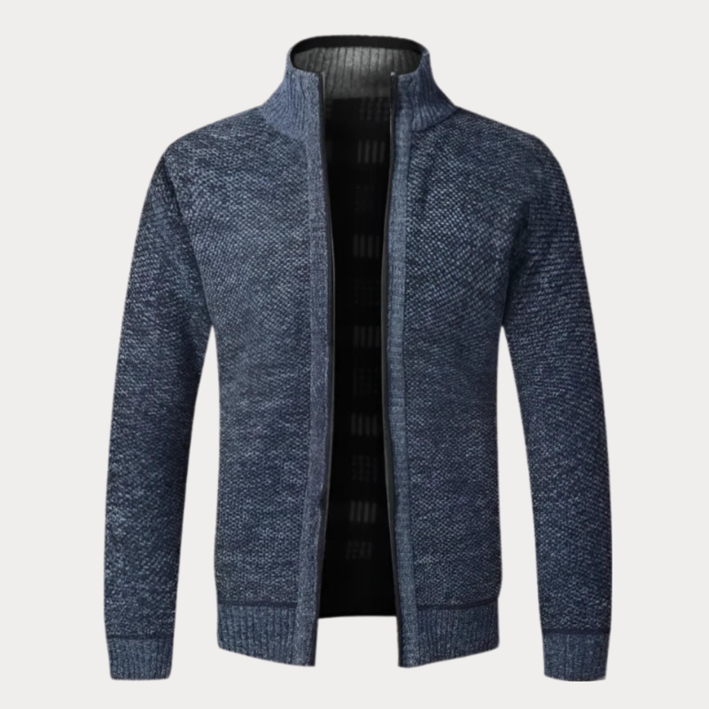 Classic Zip-Up Cardigan for Men – Casual Wear, Everyday Comfort