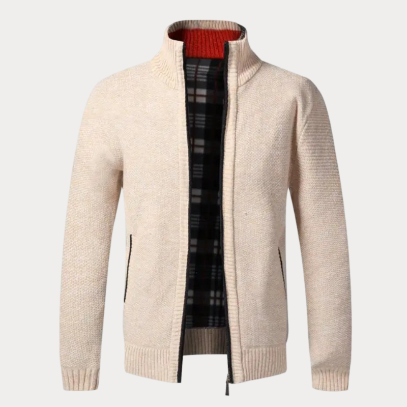 Classic Zip-Up Cardigan for Men – Casual Wear, Everyday Comfort