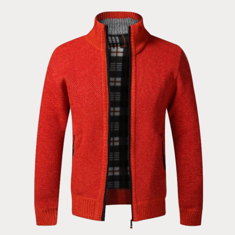 Classic Zip-Up Cardigan for Men – Casual Wear, Everyday Comfort