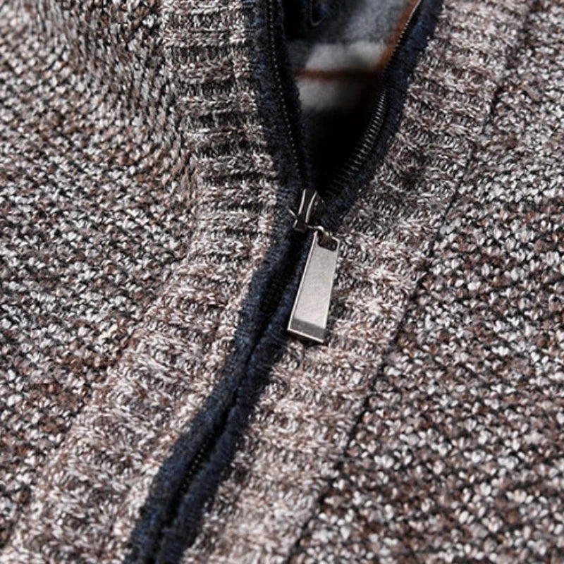 Classic Zip-Up Cardigan for Men – Casual Wear, Everyday Comfort