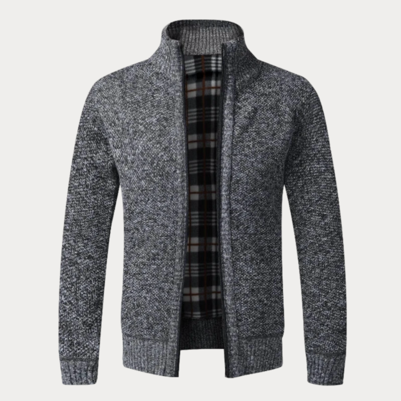 Classic Zip-Up Cardigan for Men – Casual Wear, Everyday Comfort