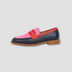 Colour-Blocked Leather Loafers – Casual, Office