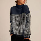Colourblock Knit Sweater – Casual Wear, Everyday Style