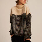 Colourblock Knit Sweater – Casual Wear, Everyday Style