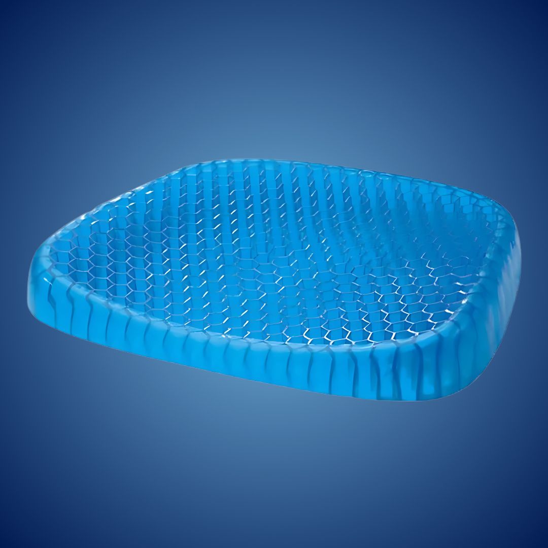 Orthopedic Gel Seat Cushion with Pressure Relief – Tailbone Support, Comfort Relief