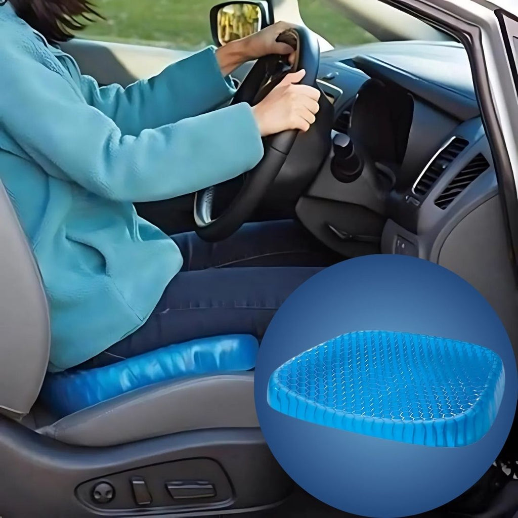 Orthopedic Gel Seat Cushion with Pressure Relief – Tailbone Support, Comfort Relief