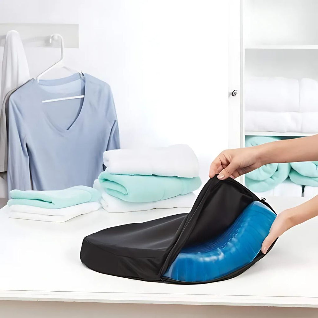Orthopedic Gel Seat Cushion with Pressure Relief – Tailbone Support, Comfort Relief