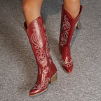 Cowboy Boots For Women | Knee-High Block Heel – Casual, Everyday Wear