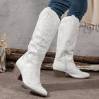 Cowboy Boots For Women | Knee-High Block Heel – Casual, Everyday Wear
