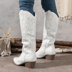 Cowboy Boots For Women | Knee-High Block Heel – Casual, Everyday Wear