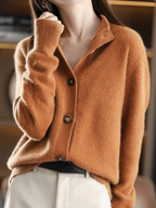 Cozy Women's Button Cardigan – Casual Wear, Office Style