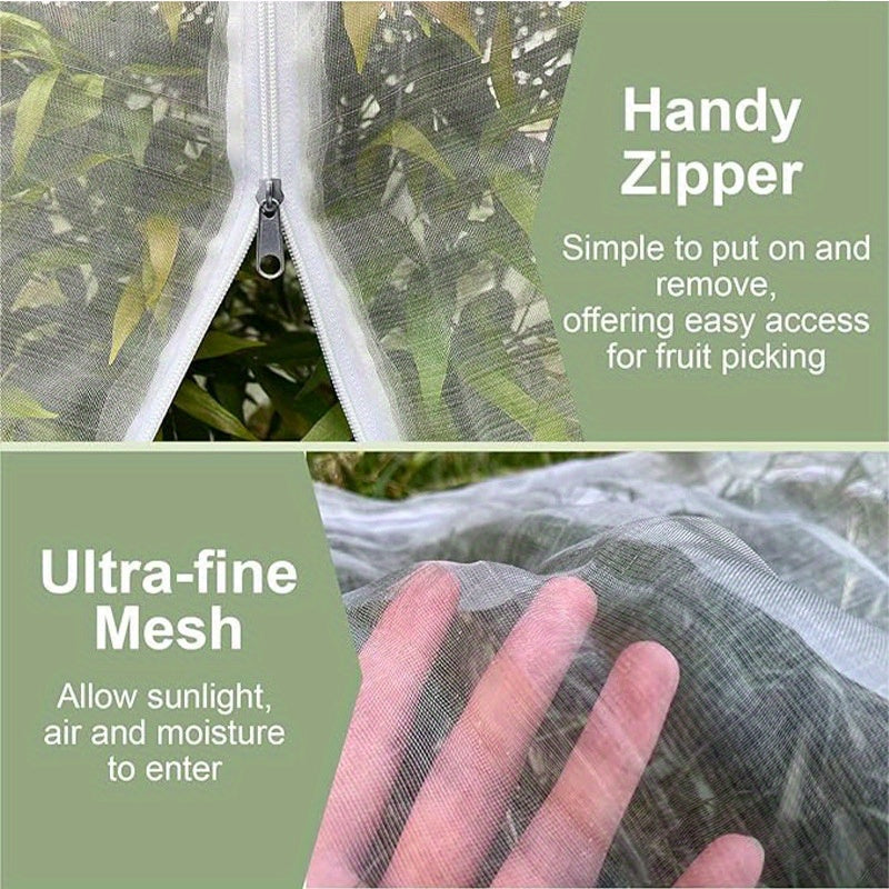 Cropshield | Fruit Protection Bags with Adjustable Drawstring Closure | Breathable Mesh for Pest Defense