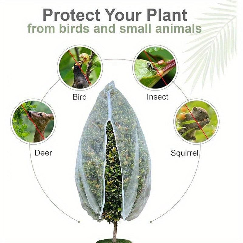 Cropshield | Fruit Protection Bags with Adjustable Drawstring Closure | Breathable Mesh for Pest Defense