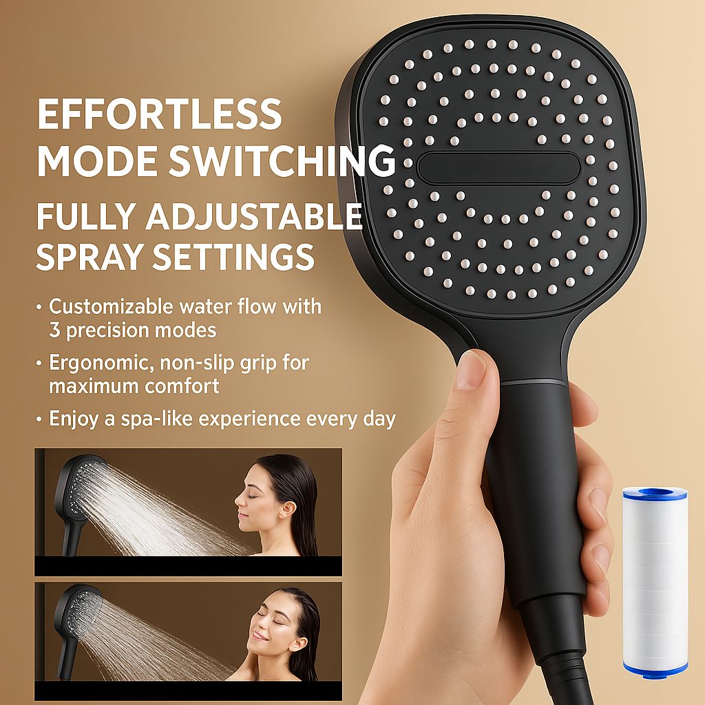 High Pressure Shower Head with Turbo Boost Technology – Home Spa, Daily Refresh