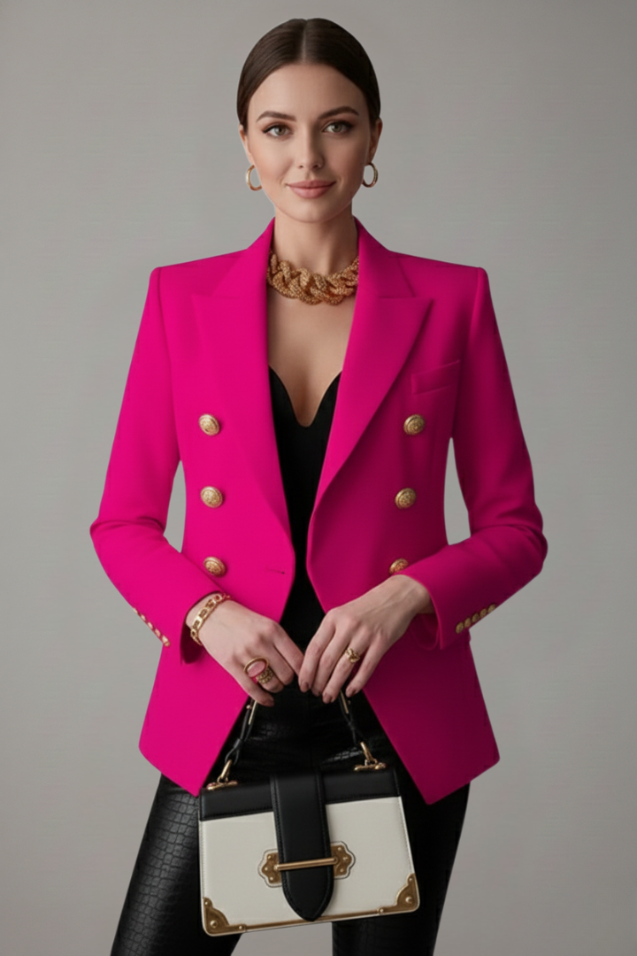 Double-Breasted Blazer – Office, Casual Wear