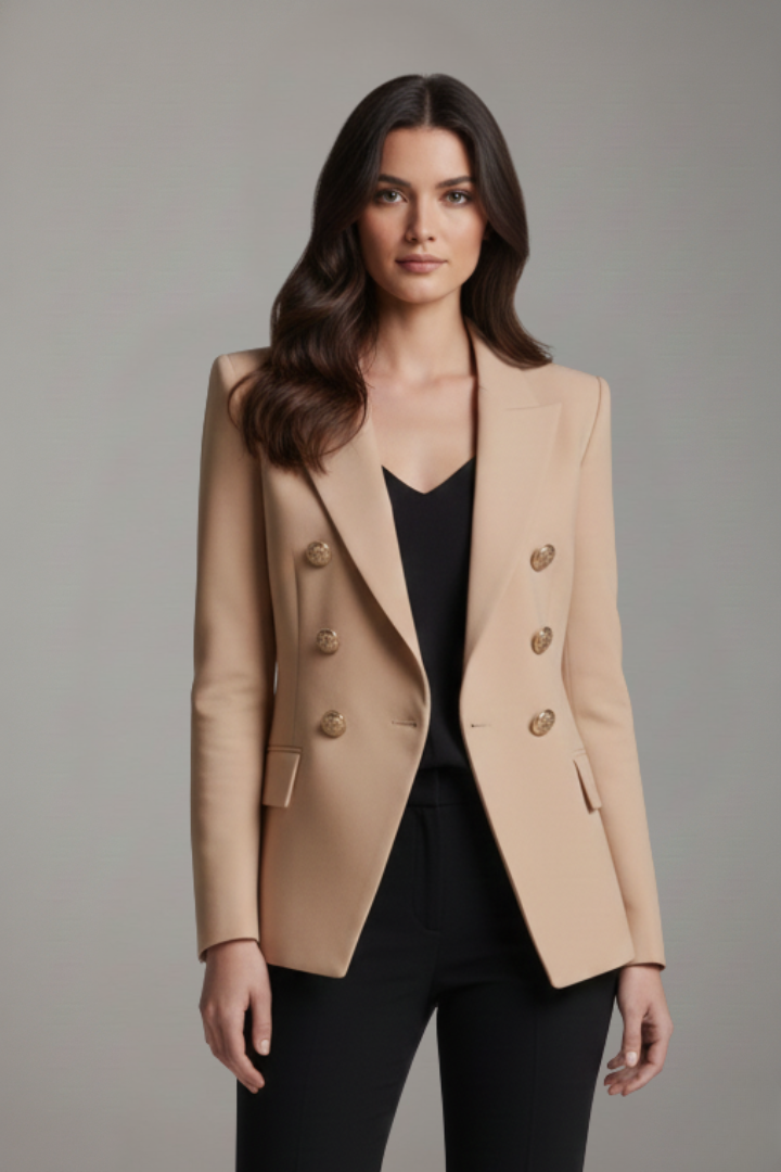 Double-Breasted Blazer – Office, Casual Wear