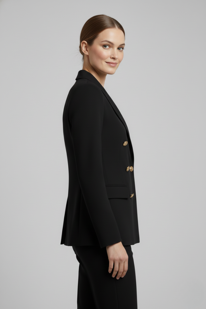 Double-Breasted Blazer – Office, Casual Wear
