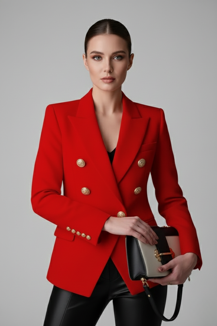Double-Breasted Blazer – Office, Casual Wear