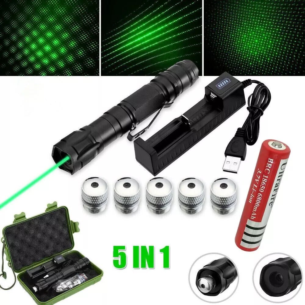 Eco-Friendly Laser Pointer | USB Rechargeable Green Laser with 532nm Beam | Perfect for Presentations and Stargazing