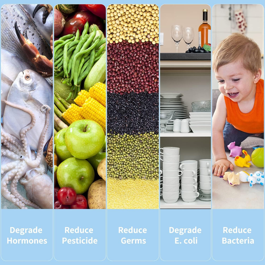 Fruit and Vegetable Washing Machine with Hydroxide Technology – Safe Food Purification, Portable Use