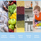 Fruit and Vegetable Washing Machine with Hydroxide Technology – Safe Food Purification, Portable Use