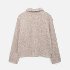 Elegant Knit Cardigan with Floral Buttons for Women – Casual, Office