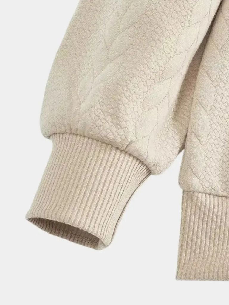 Elegant Men's Quarter-Zip Sweater – Casual Wear, Office Style